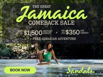 The Great Jamaica Comeback Sale — up to $1,500 instant credit + $350 air credit