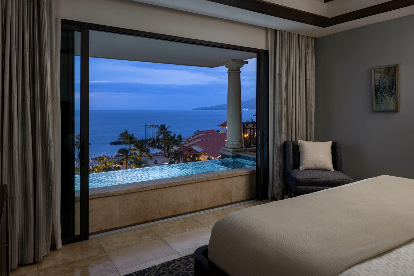 Italian Oceanview Penthouse One Bedroom SkyPool Butler Suite at Sandals Grenada, perched atop the Italian Village