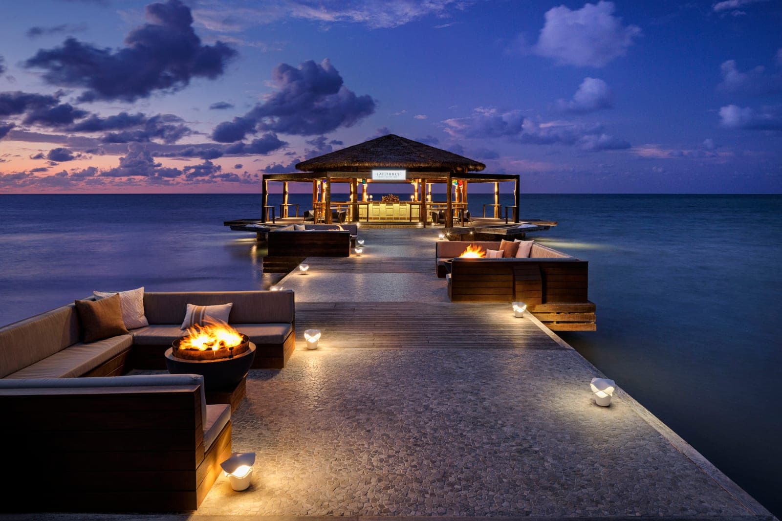 Latitudes overwater bar at Sandals Montego Bay