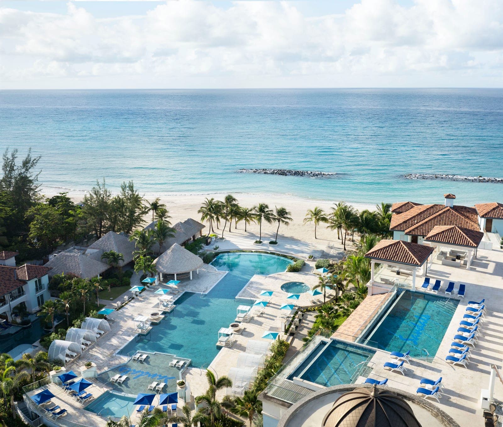 Main infinity pool at Sandals Royal Barbados