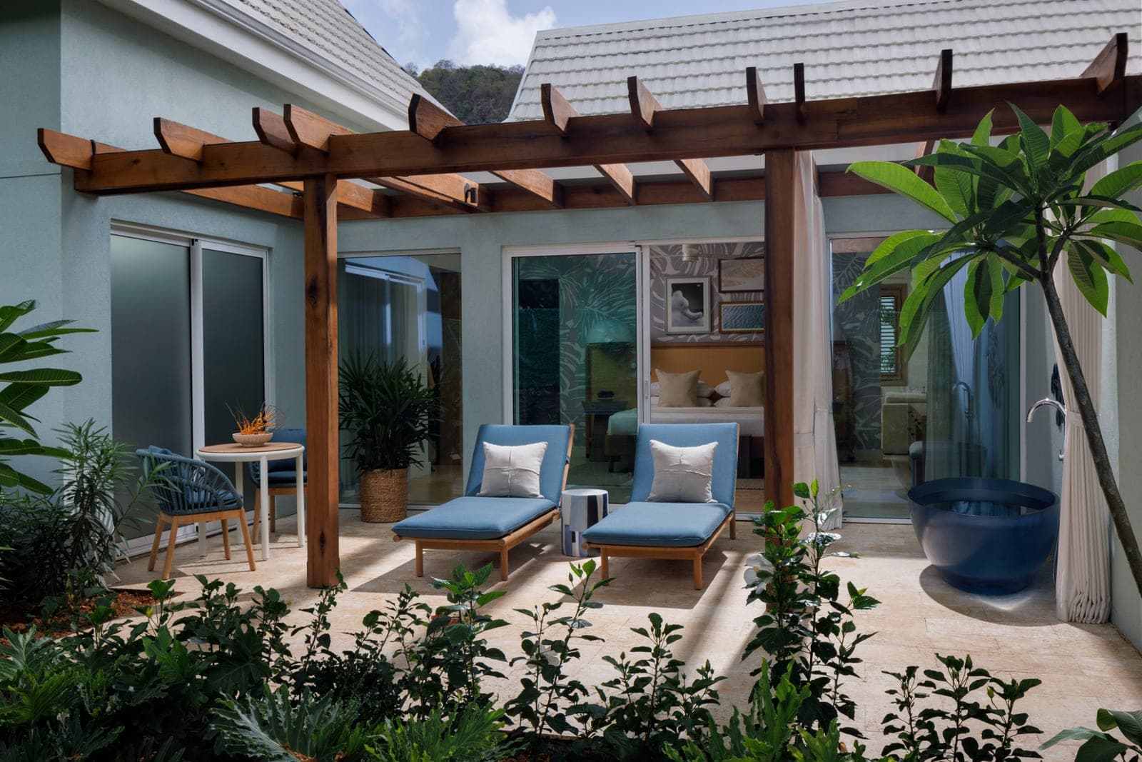 One-Bedroom Butler Villa Suite with Media Room and Patio Tranquility Soaking Tub (VH) at Sandals Saint Vincent