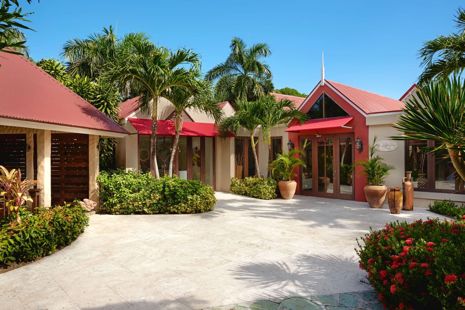 Red Lane Spa exterior at Sandals Grande Antigua