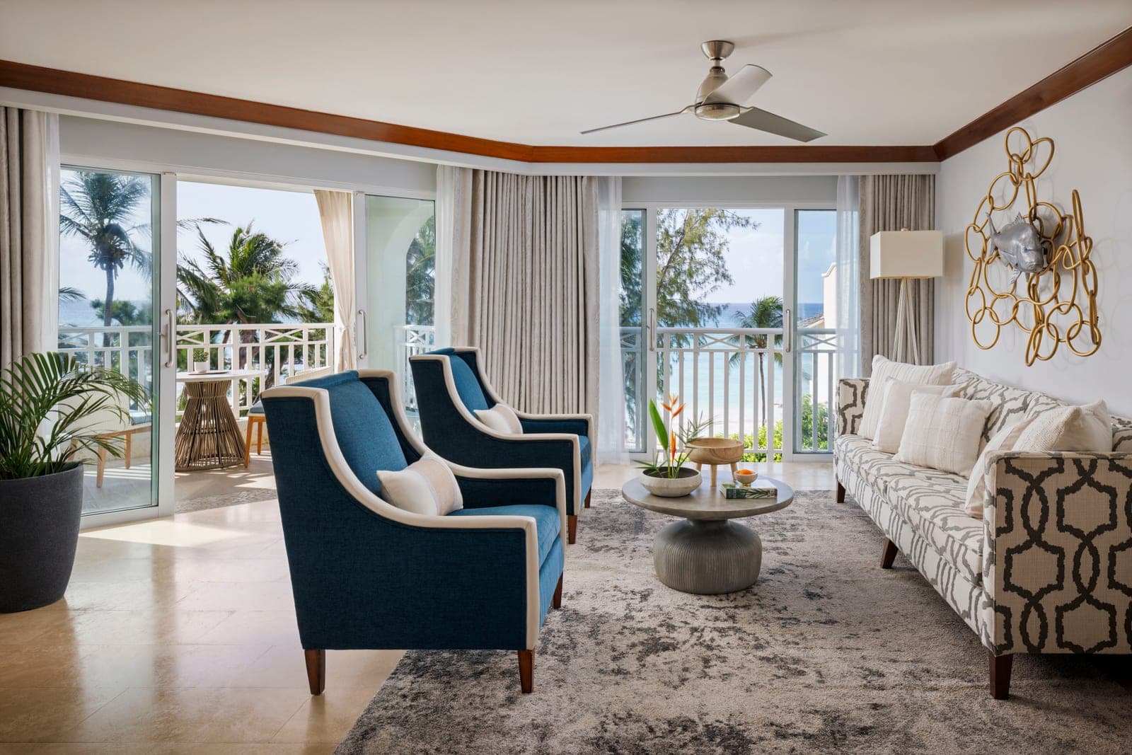 Beachfront One Bedroom Butler Suite with Balcony Tranquility Soaking Tub (O1B) at Sandals Barbados
