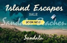Sandals Island Escapes Sale official promotion graphic