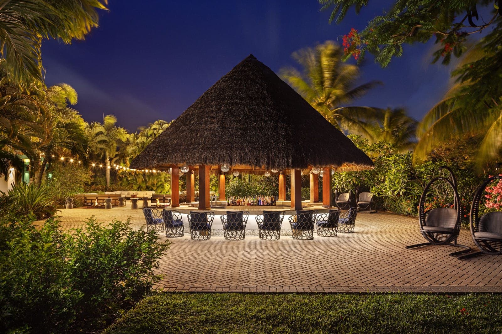 Patio bar at Sandals Grande St. Lucian