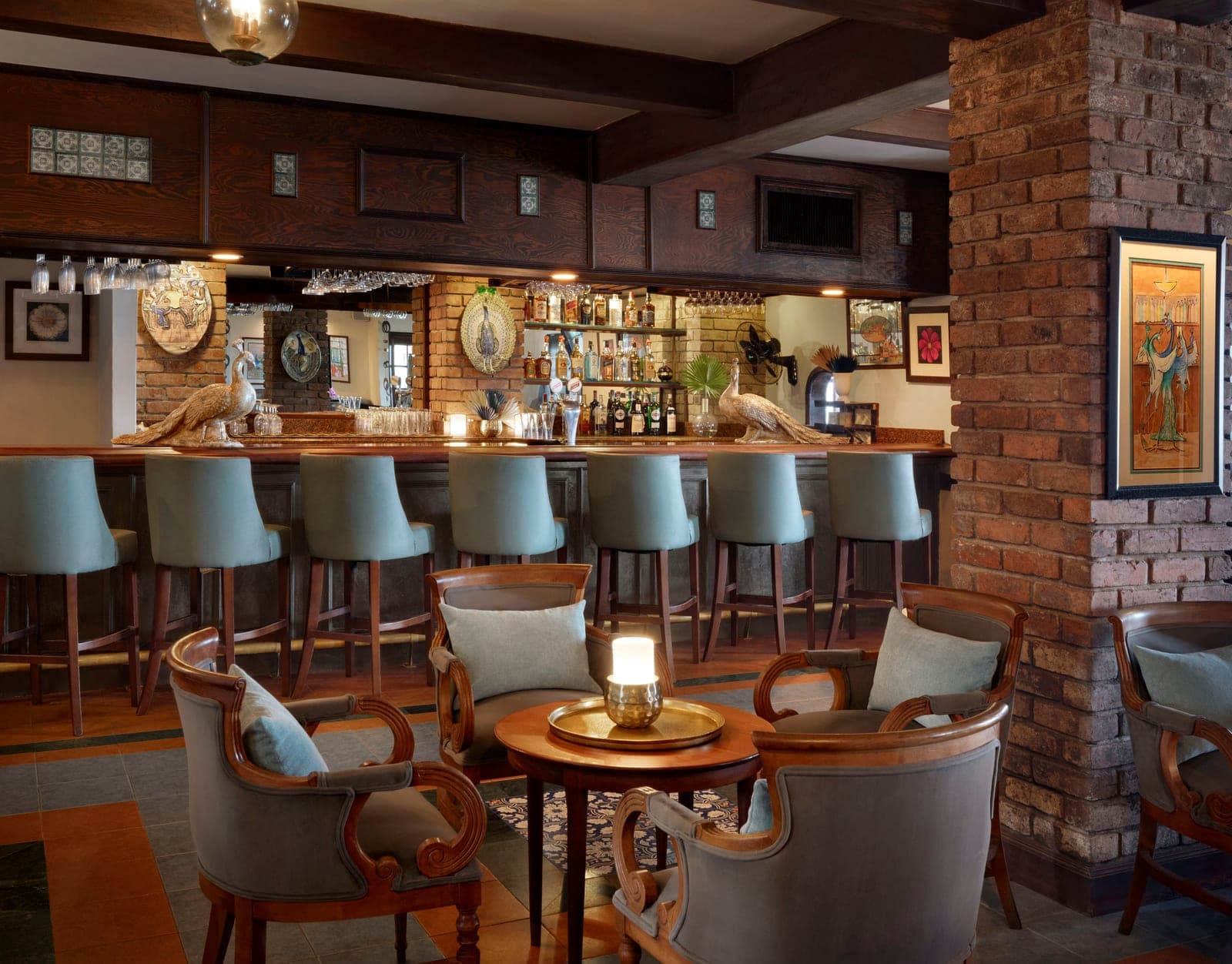 Wobbly Peacock Pub at Sandals Royal Plantation, English-style pub serving pub fare